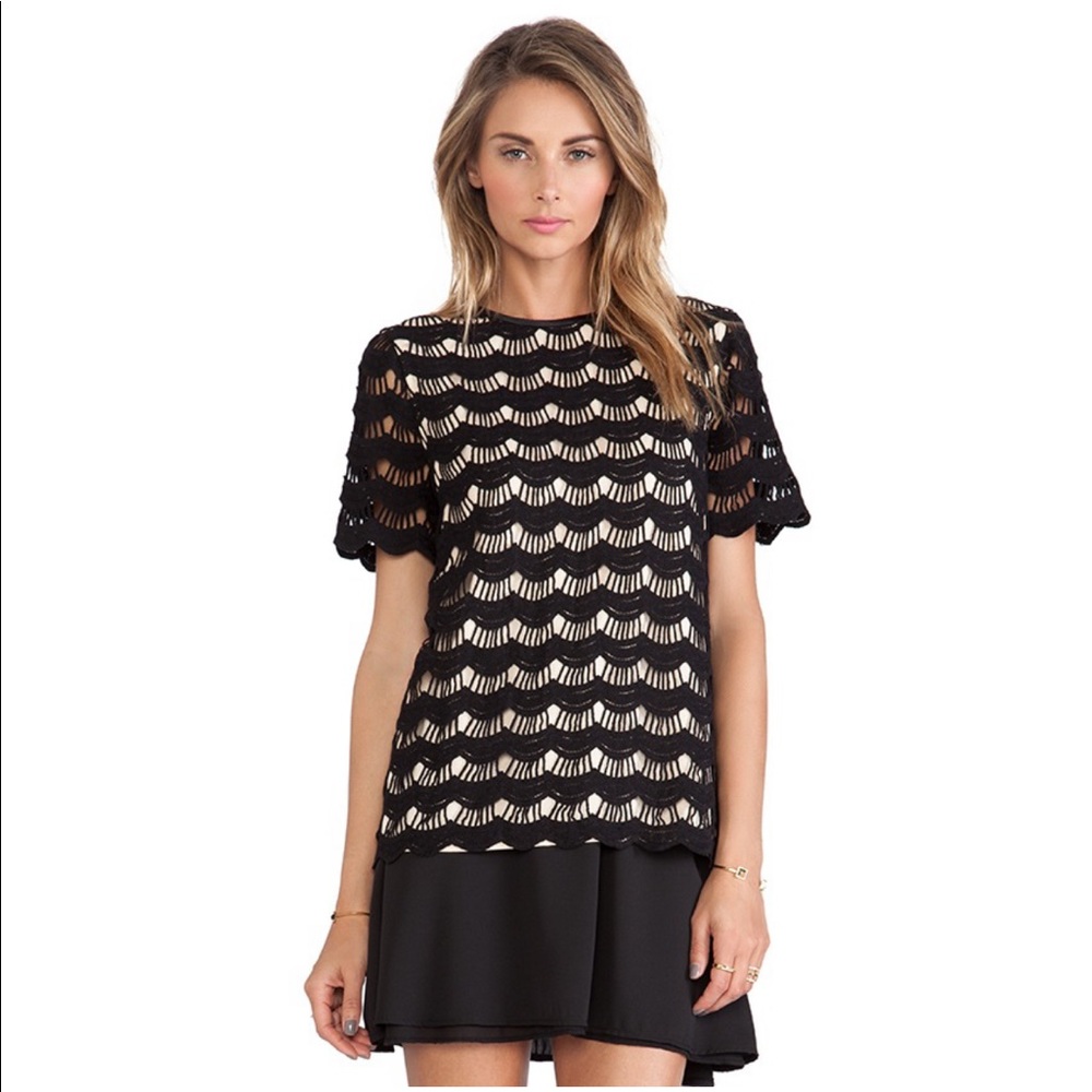 Kate Spade Black Lace Top